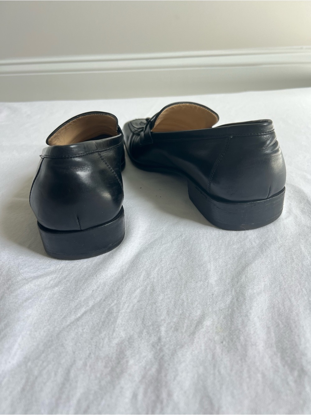 Salvatore Ferragamo Black Leather Tassel Kiltie Loafers - Picture 6 of 7